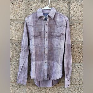 Wrangler Retro Red and Cream Western Shirt – Small